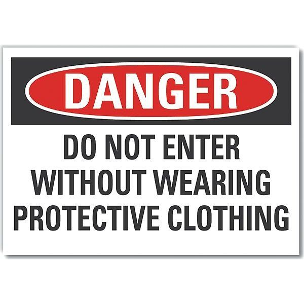Decal, Danger Do Not Enter, 14 x 10