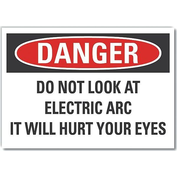 Decal, Danger Do Not Look, 10 x 7