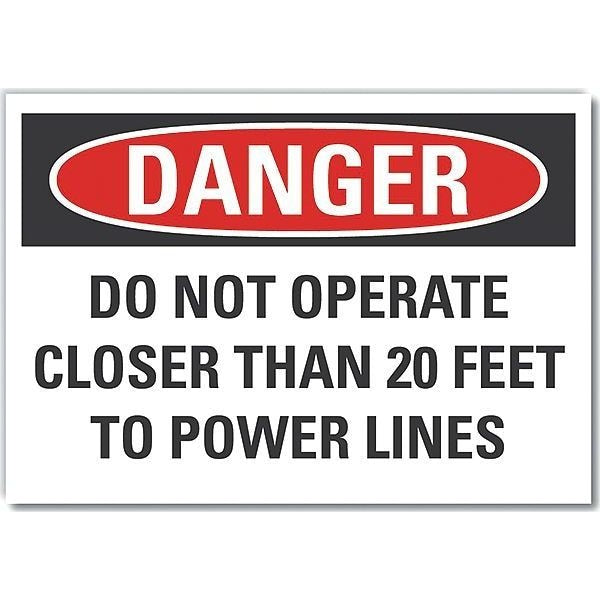 Decal, Danger Do Not Operate, 10 x 7
