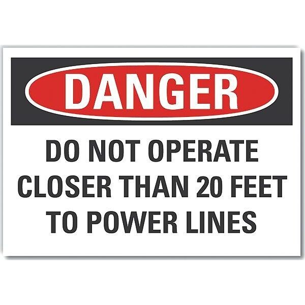 Decal, Danger Do Not Operate, 7 x 5
