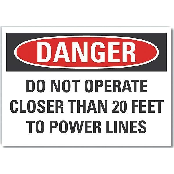 Decal, Danger Do Not Operate, 5 x 3.5