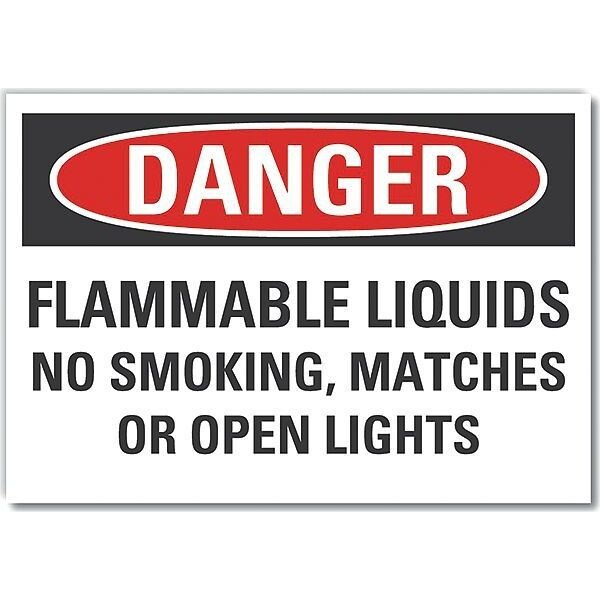 Decal, Danger Flammable Gas, 5 x 3.5