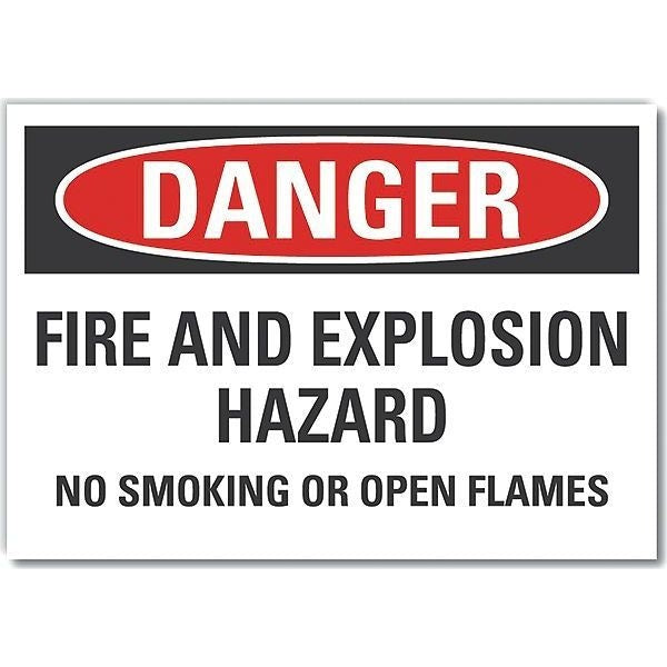 No Smoking Danger Reflective Label, 7