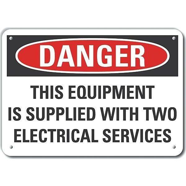 Decal, Danger This Equipment Is, 14 x 10