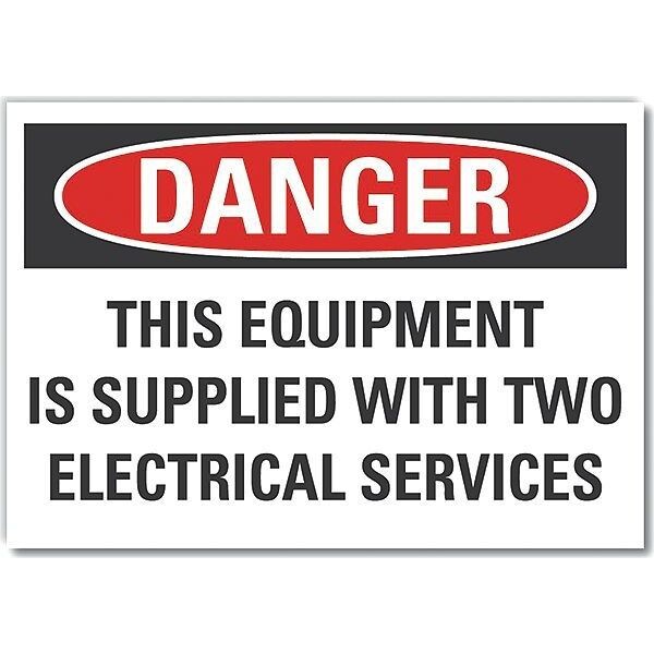 Decal, Danger This Equipment Is, 7 x 5