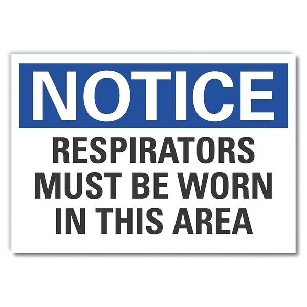 Respirators Must Be Notice, Decal, 7