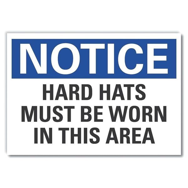Hard Hats Must Be Notice, Decal, 14