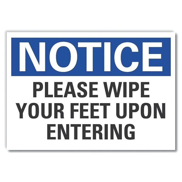 Please Wipe Your Notice, Decal, 5