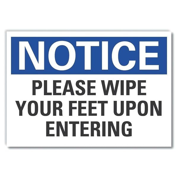 Please Wipe Your Notice, Decal, 7
