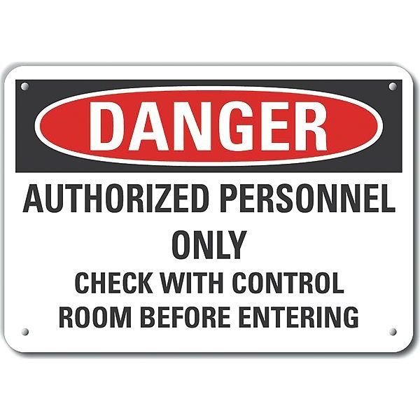 Decal, Danger Authorized, 10 x 7