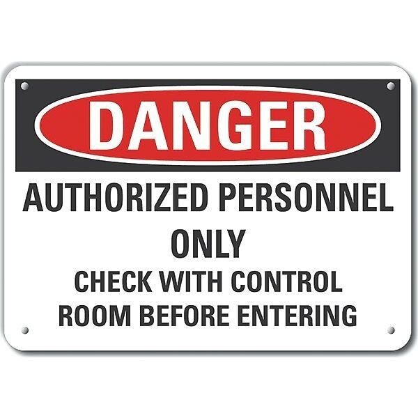 Decal, Danger Authorized Personnel, 10x7