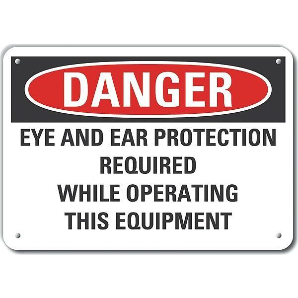 Decal, Danger Eye And Ear, 10 x 7