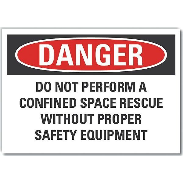 Decal, Danger Do Not Perform A, 5 x 3.5