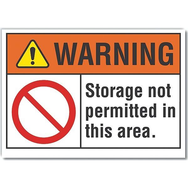 Facility Sign, 5 in Height, 7 in Width, Reflective Sheeting, Horizontal Rectangle, English