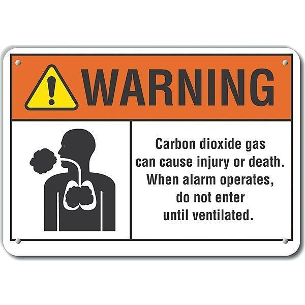 Danger Sign, 10 in H, 14 in W, Plastic, Horizontal Rectangle, English, LCU6-0015-NP_14X10