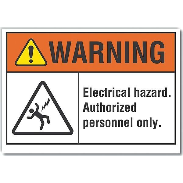 Decal, Warning Electrical Hazard, 10 x 7