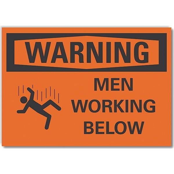 Decal, Warning Men Working, 10 x 7
