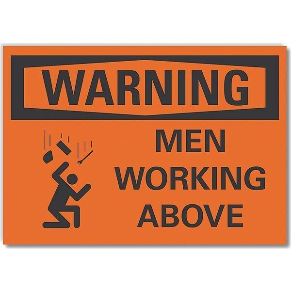 Decal, Warning Men Working, 5 x 3.5