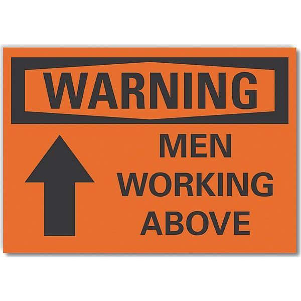 Decal, Warning Men Working, 10 x 7