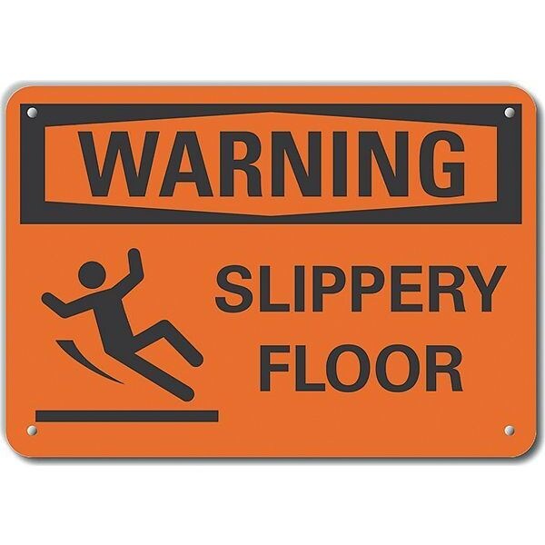 Danger Sign, 10 in H, 14 in W, Aluminum, Horizontal Rectangle, English, LCU6-0054-NA_14X10