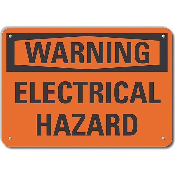 Decal, Warning Electrical Hazard, 14 x 10