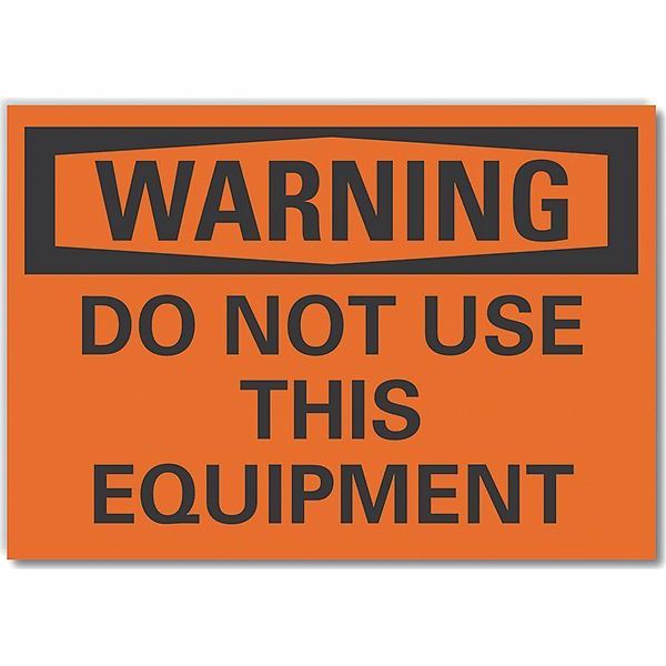 Decal, Warning Do Not Use This, 5 x 3.5