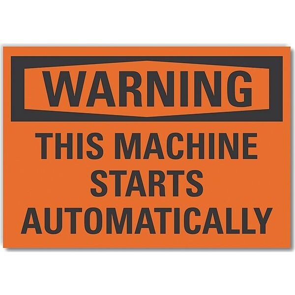 Decal, Warning This Machine, 5 x 3.5