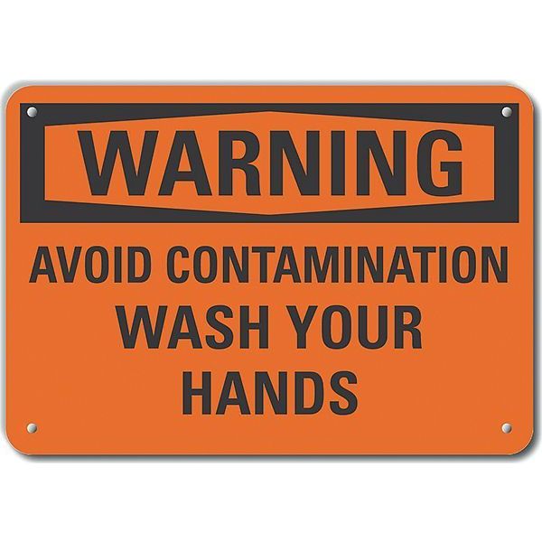 Decal, Warning Avoid, 14 x 10