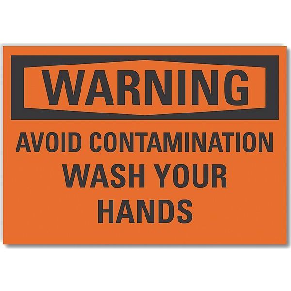 Decal, Reflective, Warning Avoid, 7 x 5