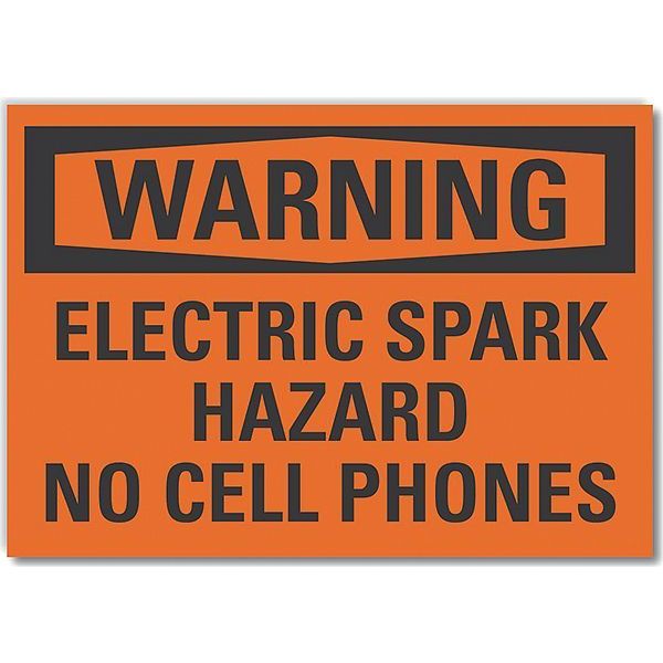 Decal, Warning Electric Spark, 10 x 7