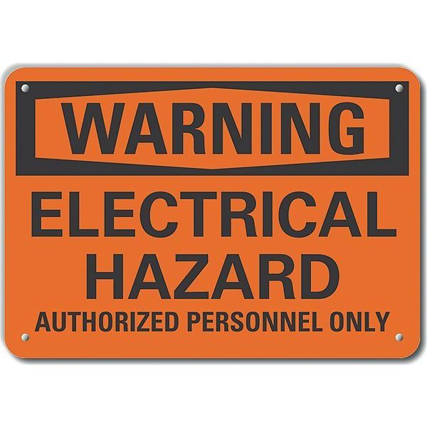 Decal, Warning Electrical Hazard, 10 x 7