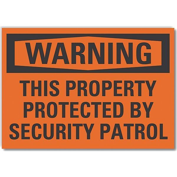 Decal, Warning This Property, 10 x 7