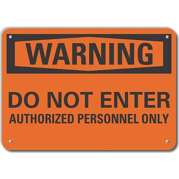 Decal, Warning Do Not Enter, 10 x 7