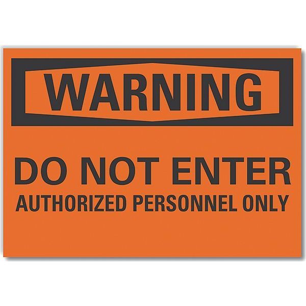 Decal, Warning Do Not Enter, 7 x 5