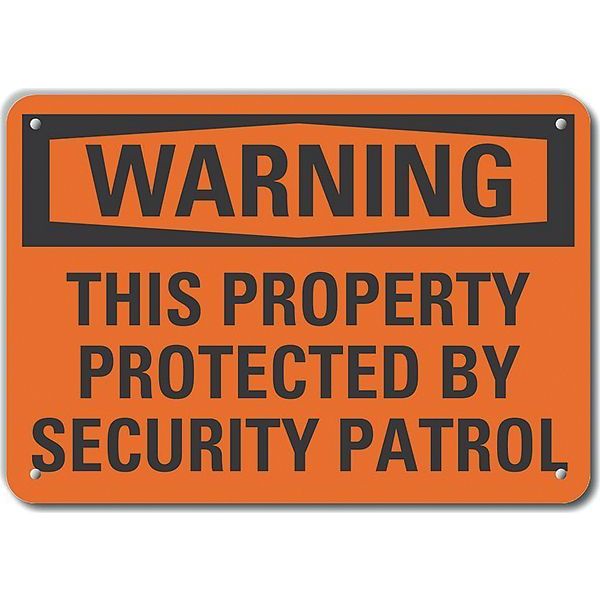 Decal, Reflective, Warning This, 10 x 7