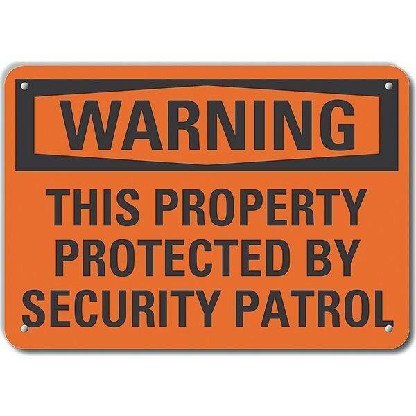 Decal, Reflective, Warning This, 14 x 10