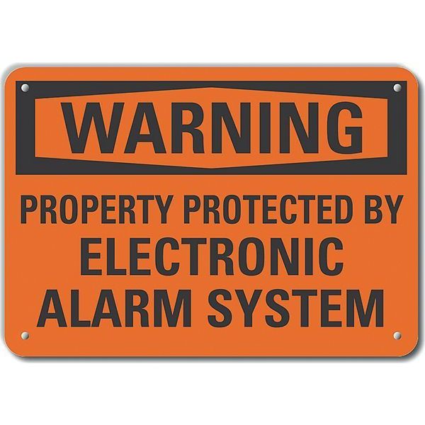 Decal, Plastic, Warning Property, 14 x 10