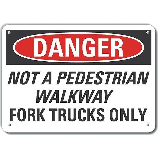 Decal, Danger Not A, Reflective, 10 x 7