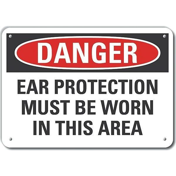 Decal, Danger Ear, Reflective, 14 x 10