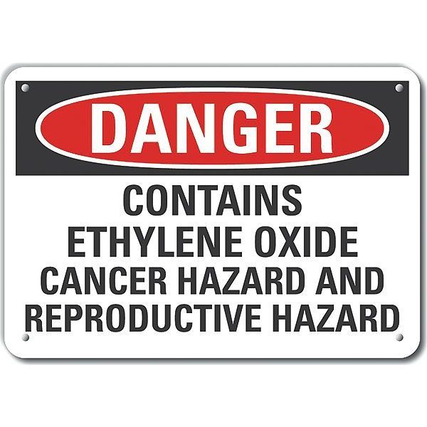 Decal, Danger Contains Ethylene, 10 x 7