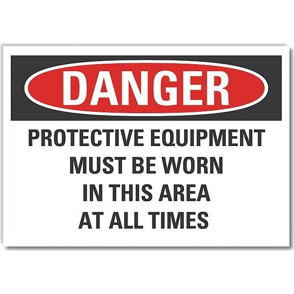 Decal, Danger Protective, Equipment 7 x 5