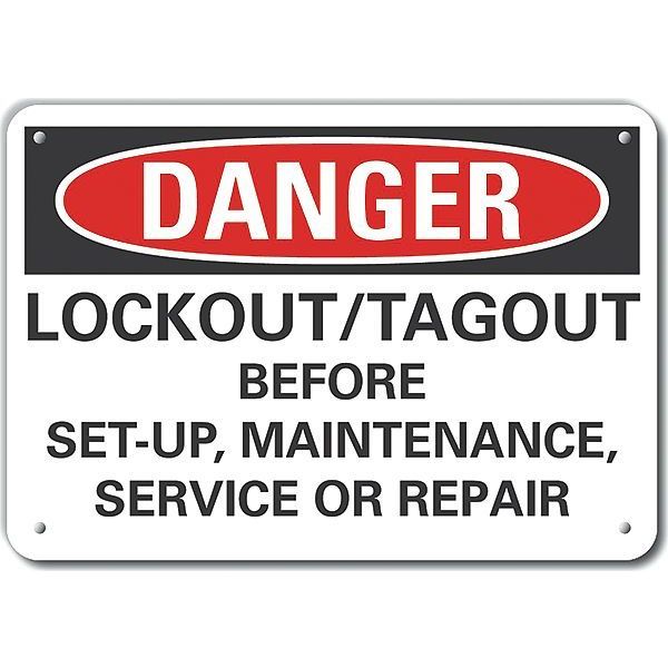 Decal, Danger Lockout/Tagout, 10 x 7