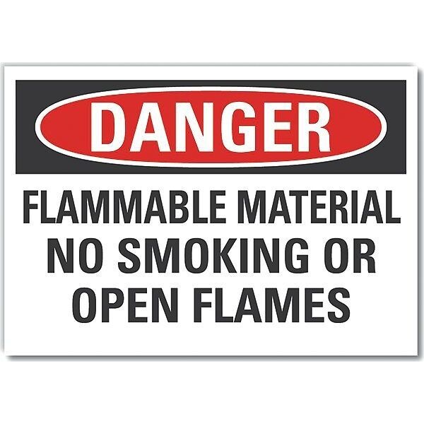 Decal, Danger Flammable Gas, 5 x 3.5