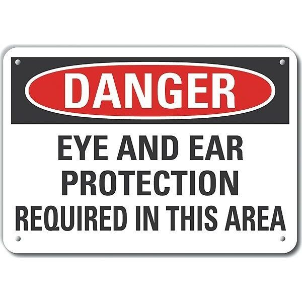 Decal, Danger Eye And Ear, 14 x 10