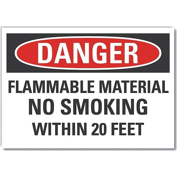 Flammable Material Danger Label, 10