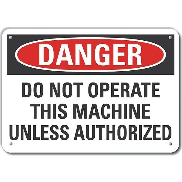 Decal, Danger Do Not Handle, 10 x 7