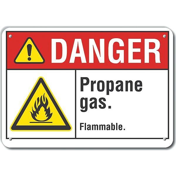 Reflalum Danger Propane Gas, 10