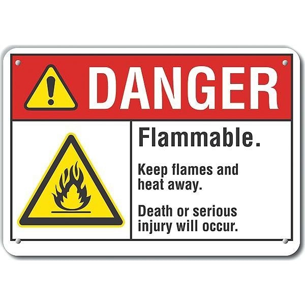 Alum Danger Flammable, 10