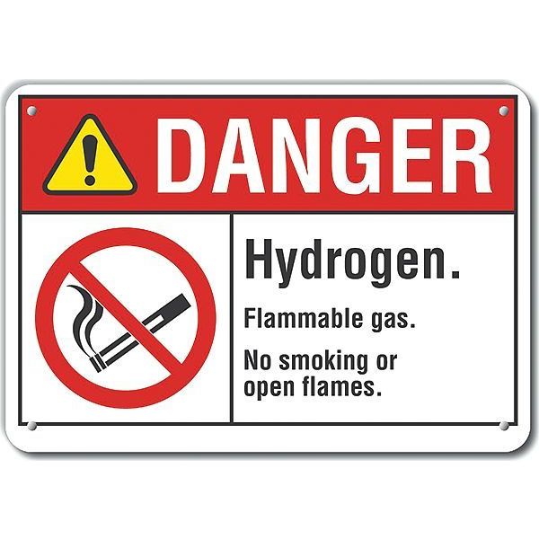 Plastic No Smoking Danger Sign, 7