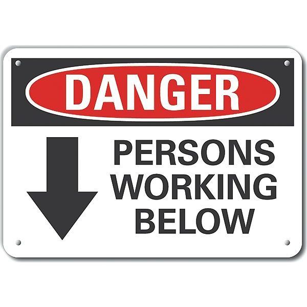 Decal, Danger Persons Working, 14x10